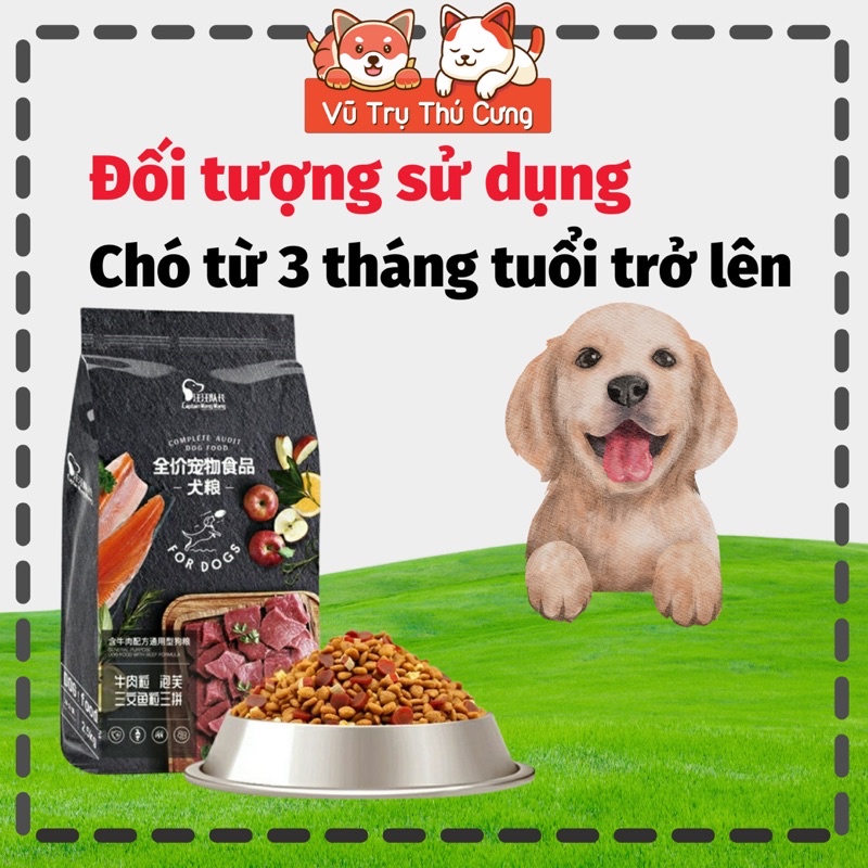 (2,5Kg) Hạt Captain cho Chó kén ăn, từ thịt bò, cá hồi và táo đỏ