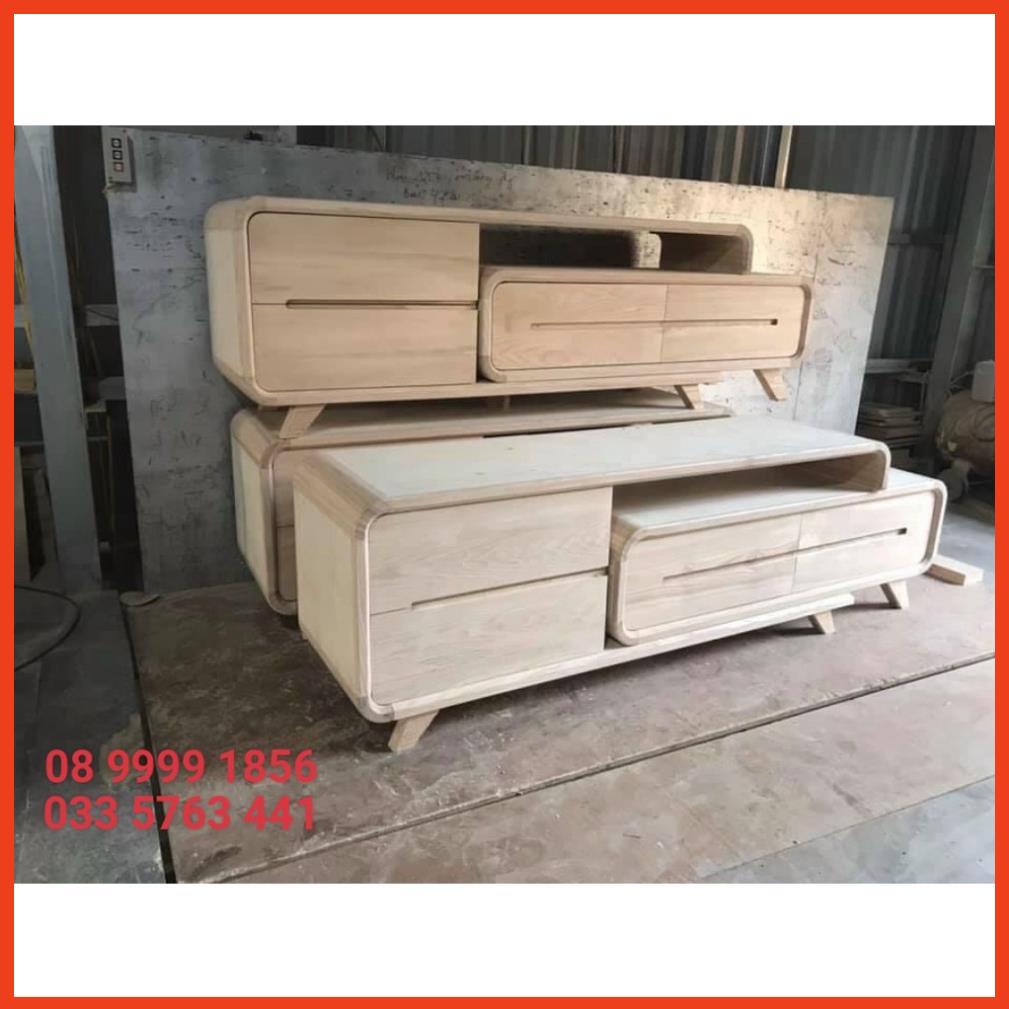 Kệ tivi thông minh gỗ sồi thông minh tăng giảm kích thước 1,8 mét đến 2,4 mét !