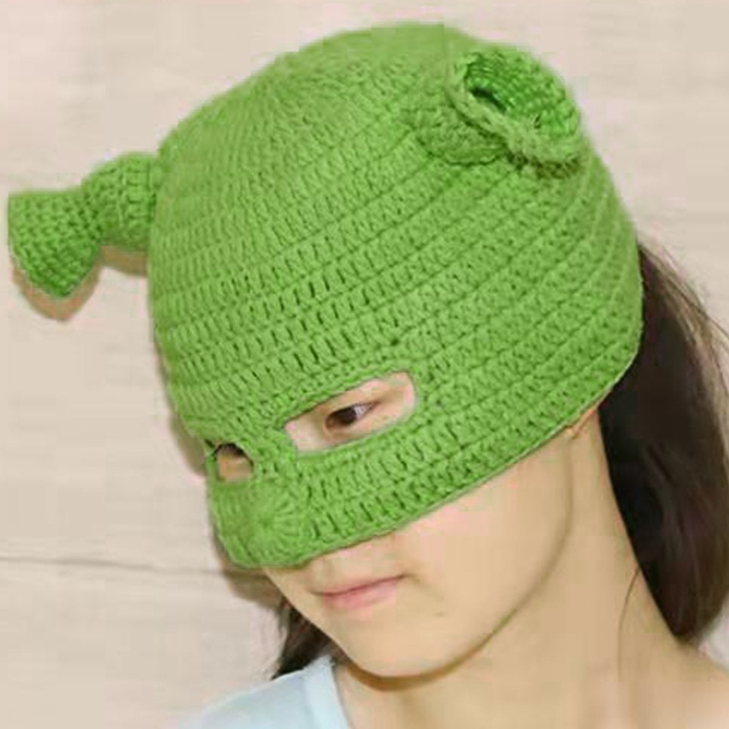 Mũ beanie Trùm Đầu Đính Tai Quái Vật Vui Nhộn Cho Nam Và Nữ