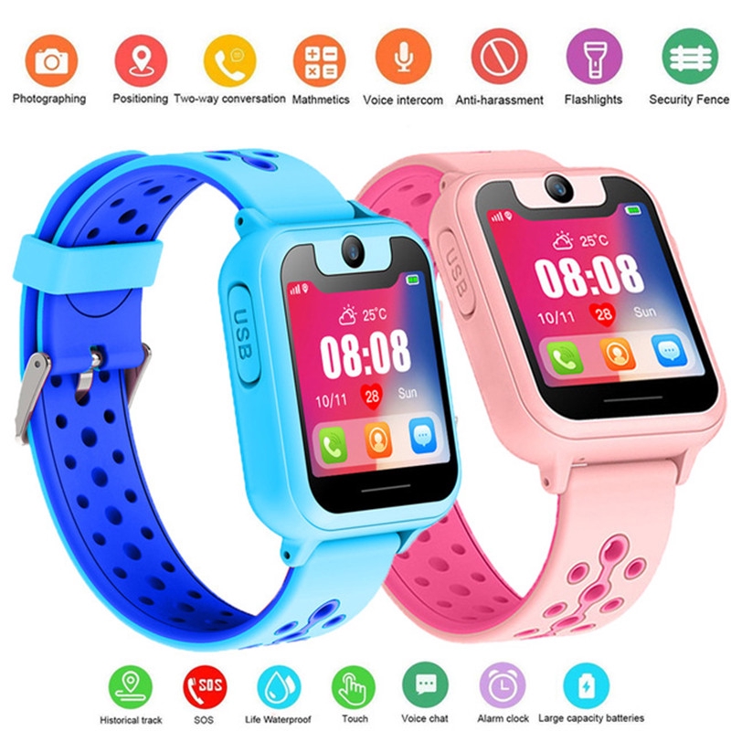 S6 VS S10 Smart watch LBS Kid Smart Watch Baby Gift Children SOS Call Anti Lost Monitor Watch