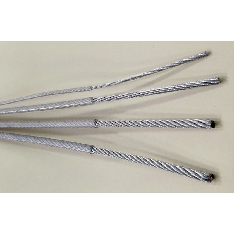 cáp thép cáp bọc nhựa 3 ly, 3mm (1m)