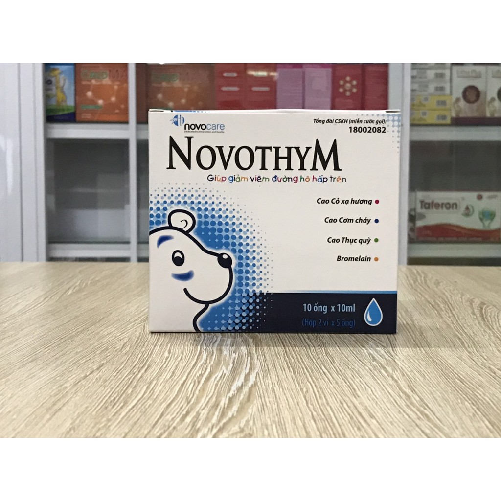 Novothym - Hỗ trợ phòng ngừa và giảm tình trạng viêm hô hấp, cảm cúm, giảm ốm vặt
