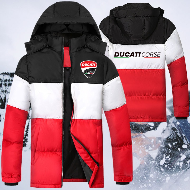 Áo Khoác Phao Dày Chống Tuyết Chống Gió Có Khóa Kéo Cho Nam