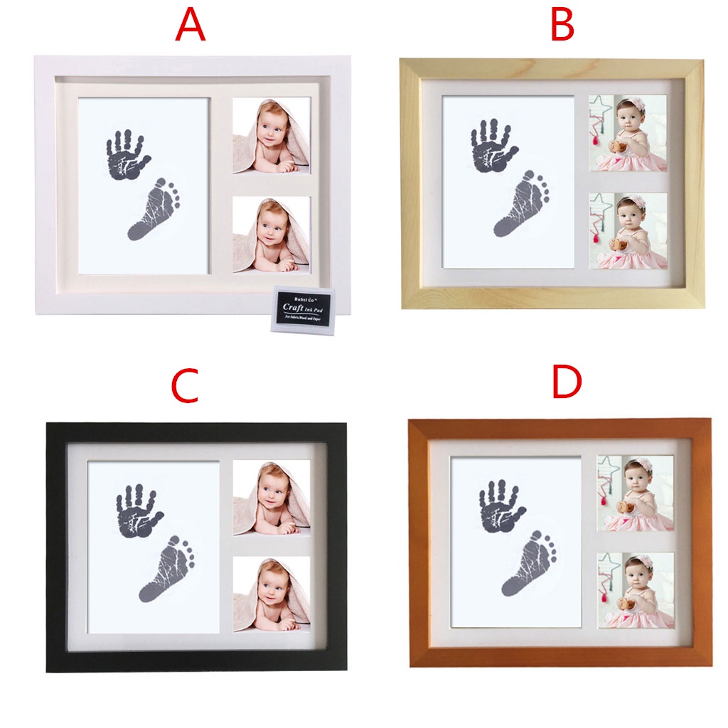Khung Ảnh In Dấu Chân Tay Và Dấu Tay Kỷ Niệm Cho Bé Sơ Sinh