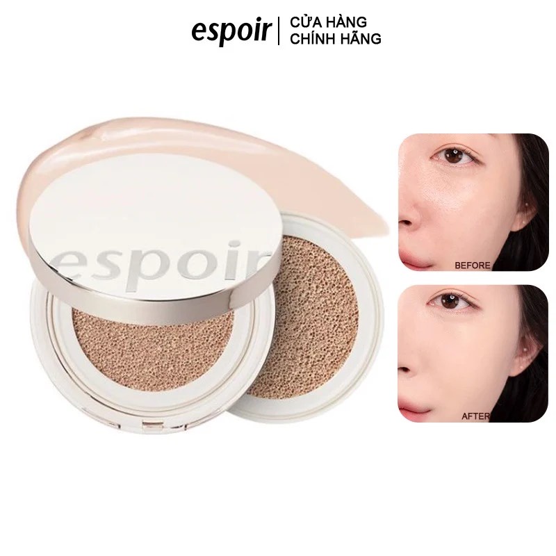 Phấn Nước Trang Điểm Hàn Quốc Che Phủ Mỏng Nhẹ Tự Nhiên Espoir Pro Tailor Cushion SPF42 PA++