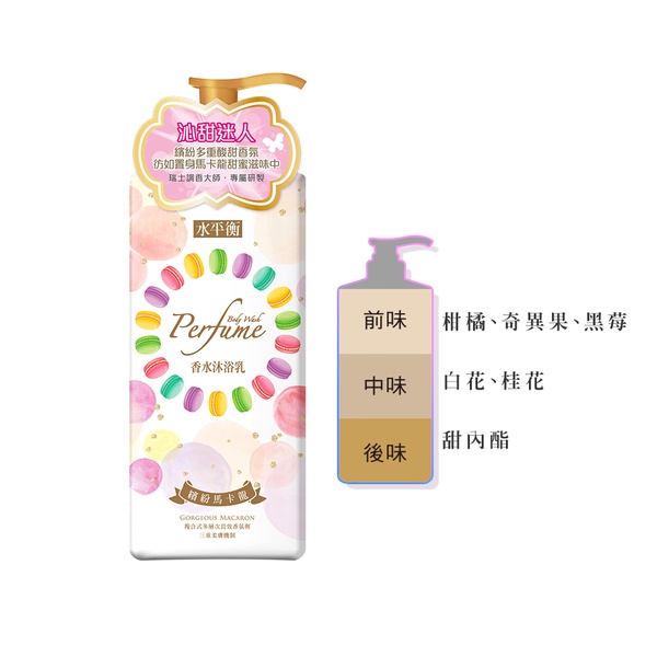 Sữa tắm nước hoa Cellina Water Balance Perfume Body Wash (GORGEOUS MACARON) 900g