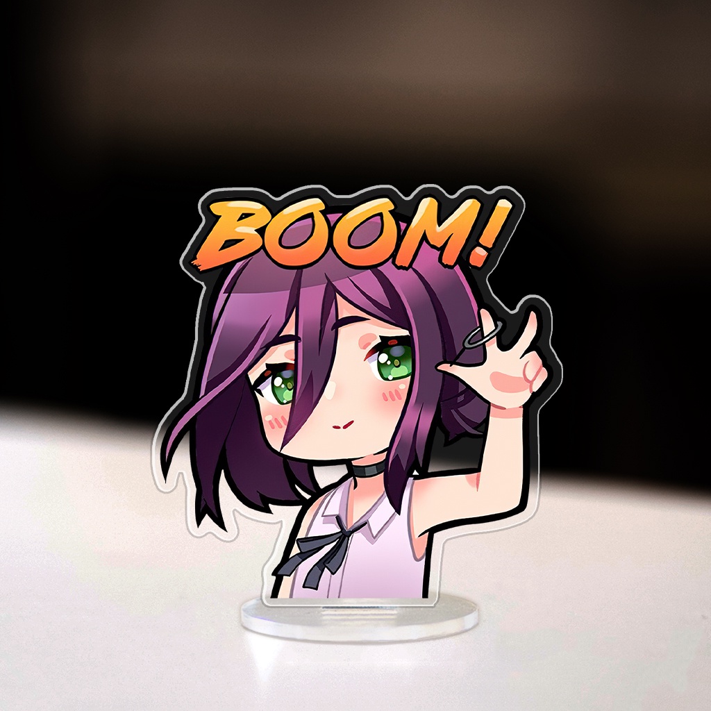 Mô hình đứng Standee anime Chainsaw Man nhân vật Denji Power Aki Makima Reze manga trang trí decor bàn học cao 8cm