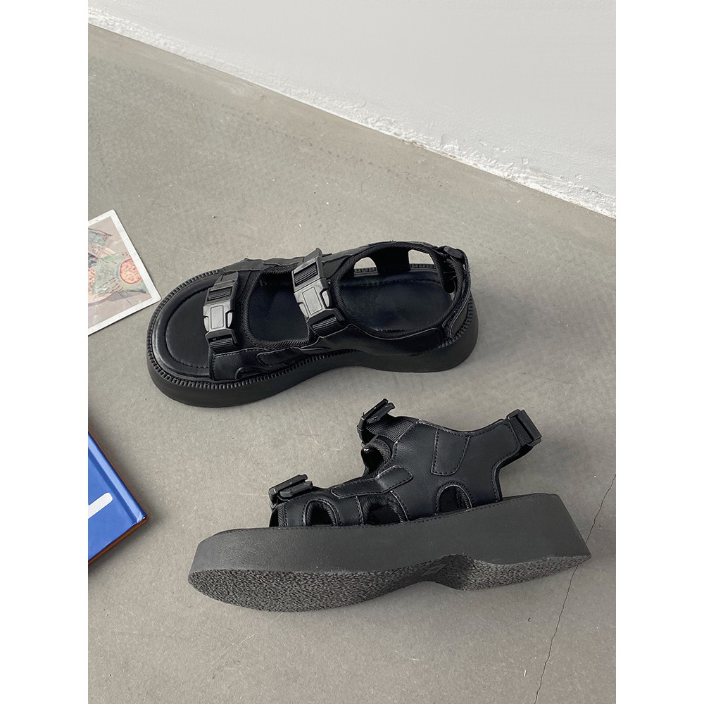 SANDAN NARY ĐẾ BÁNH MÌ  , GIÀY SANDAN ULZZANG QUAI NGANG ĐẾ 4CM