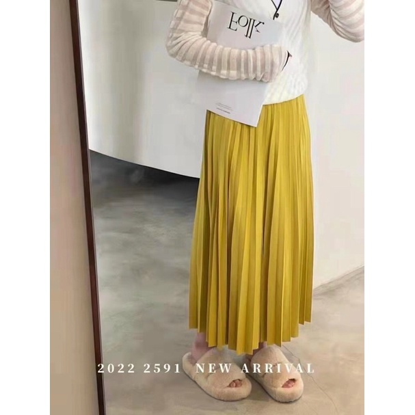 Chân váy xoè xếp li 9 màu