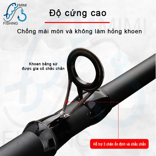 Cần câu rút carbon chất lượng cao Strong River 2m4