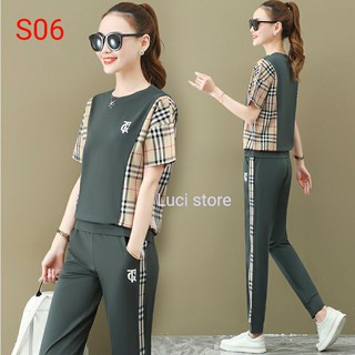 Đồ Bộ Nữ Thể Thao Thời Trang Dạo Phố Mặc Nhà Cao Cấp_S06