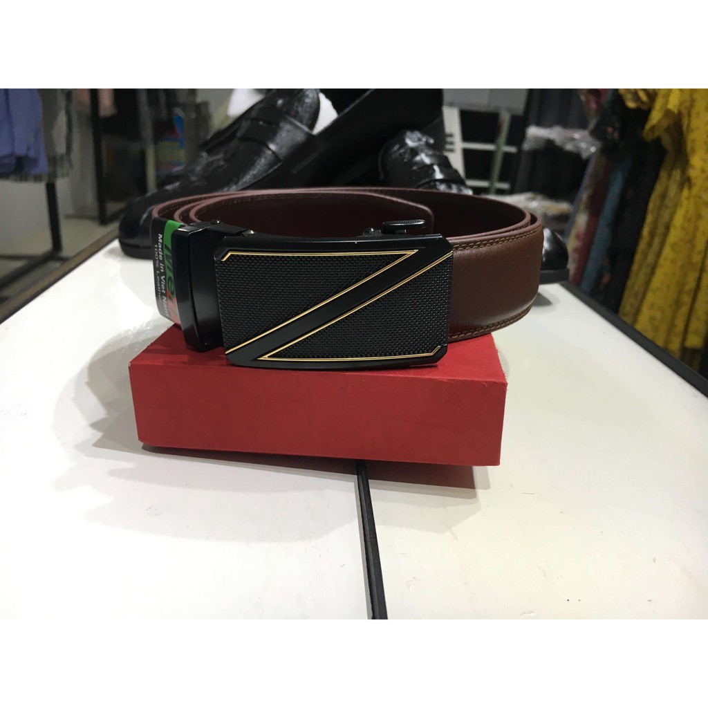 Dây lưng da nam mặt chữ Z cao cấp