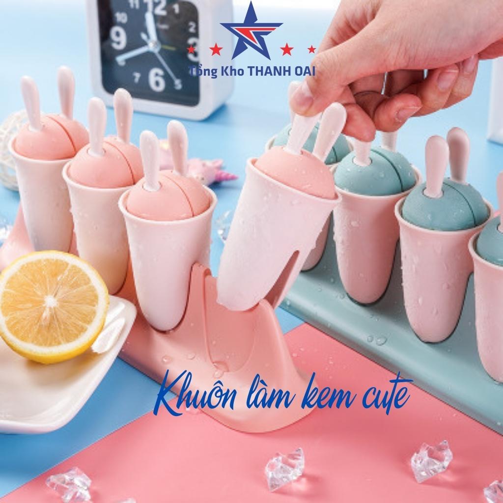 khuôn làm kem 8 ngăn có thể dùng lại nhiều lần MUL70