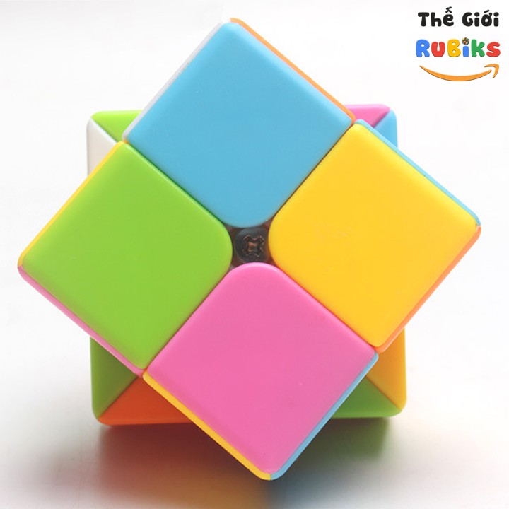 Rubik 2x2 Promotion Màu Hồng Stickerless Cao Cấp. Đồ Chơi Rubic Siêu Trơn Bền Đẹp.