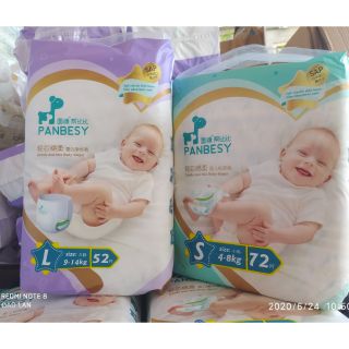 Bỉm YiYing PANBESY (dán/quần) size S72/M60/L52/XL44/XXL40/XXXL36