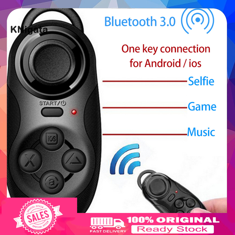 {KNK} Wireless VR Remote Control Selfie Shutter Bluetooth Gamepad for iOS Android