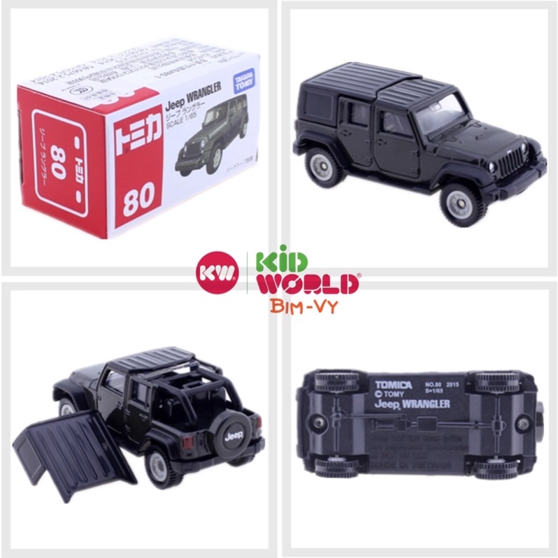 Xe mô hình Tomica Box Jeep Wrangler. MS: 287. Tỷ lệ 1:65.