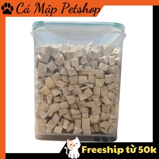 Thịt ức gà viên sấy khô - ức gà sấy khô bổ dưỡng cho chó và mèo - hộp 500gr