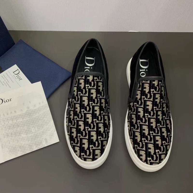 Giầy slip on Nam DIOR [FREESHIP] Giầy lười DIOR cao cấp New