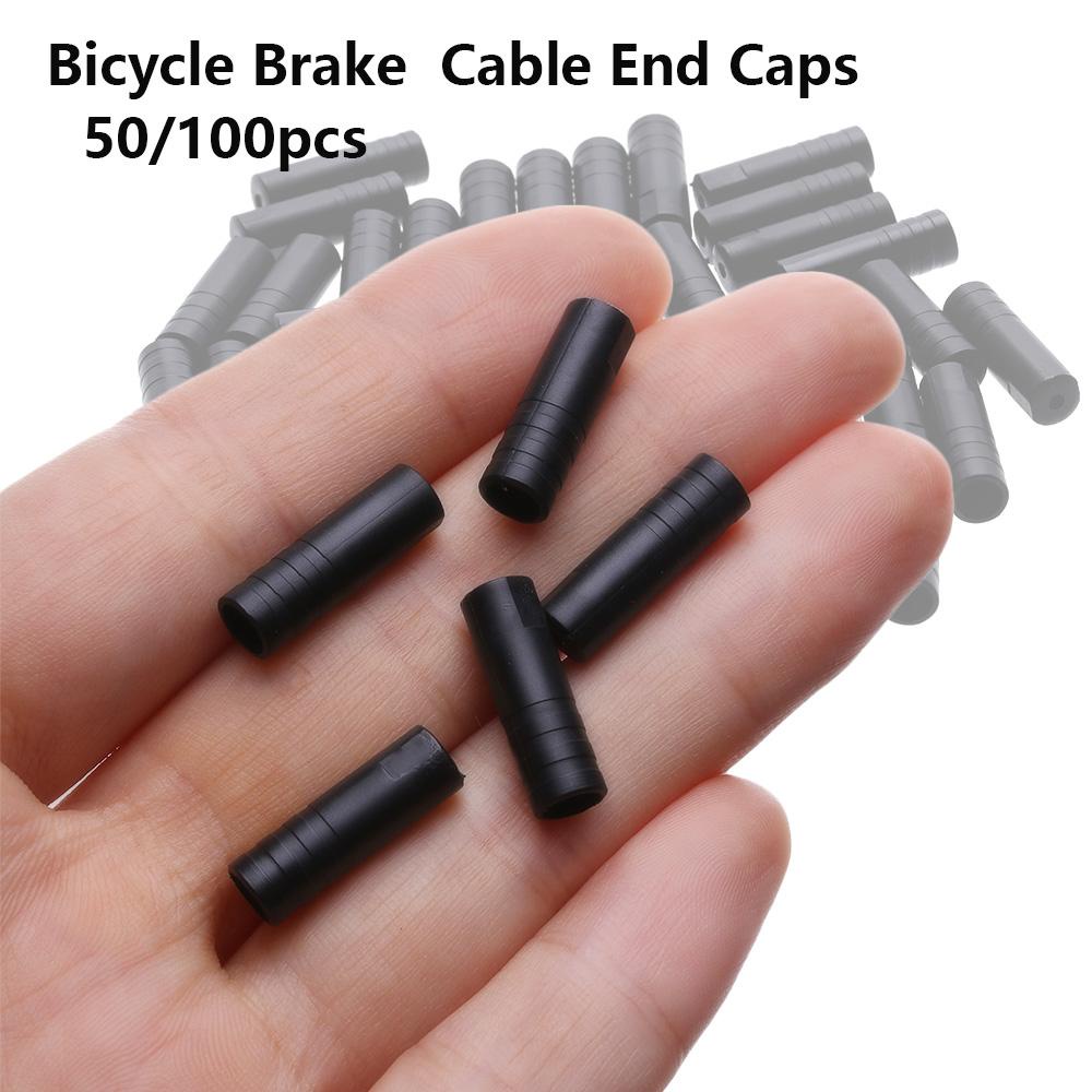 SUYO Set 50 / 100 Nắp Nhựa Màu Đen Đậy Cần Gạt Số / Phanh Xe Đạp Leo Núi