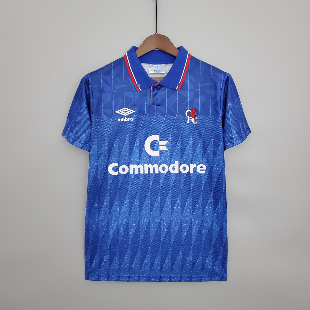 Áo Thun Bóng Đá Ngắn Tay In Logo Chelsea 89 / 91 Phong Cách Retro Cho Nam Nữ