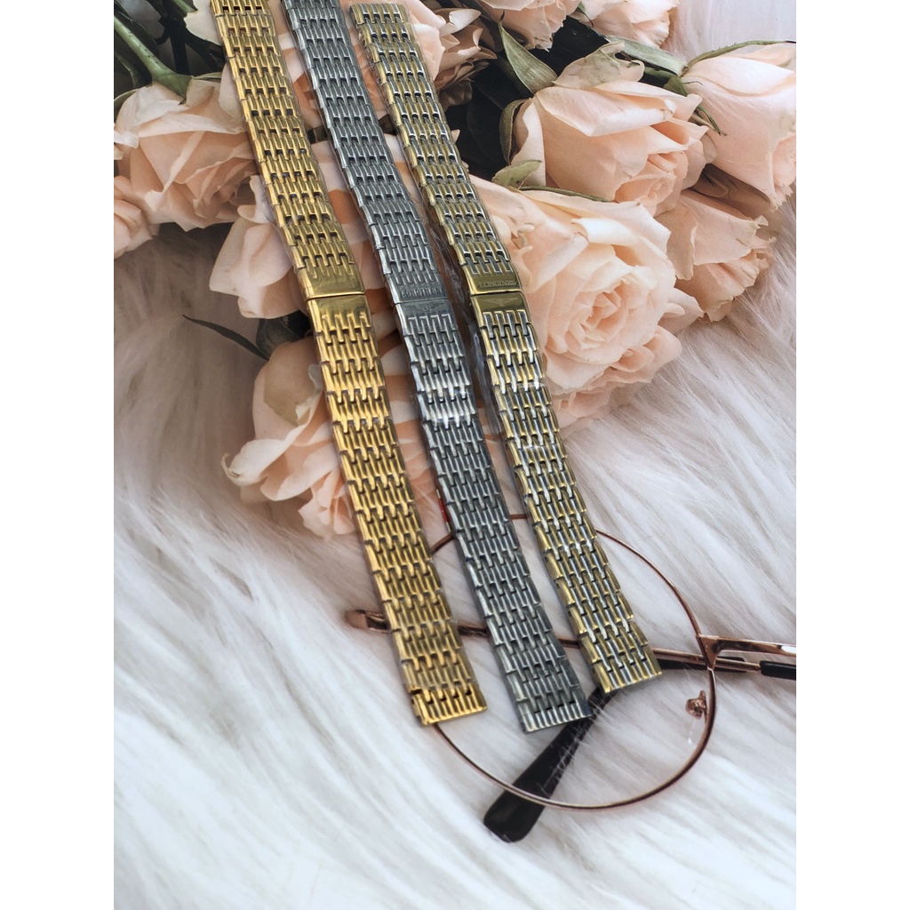 Dây Đồng Hồ Longines Nam Nữ Size 18mm 13mm Thép Không Gỉ