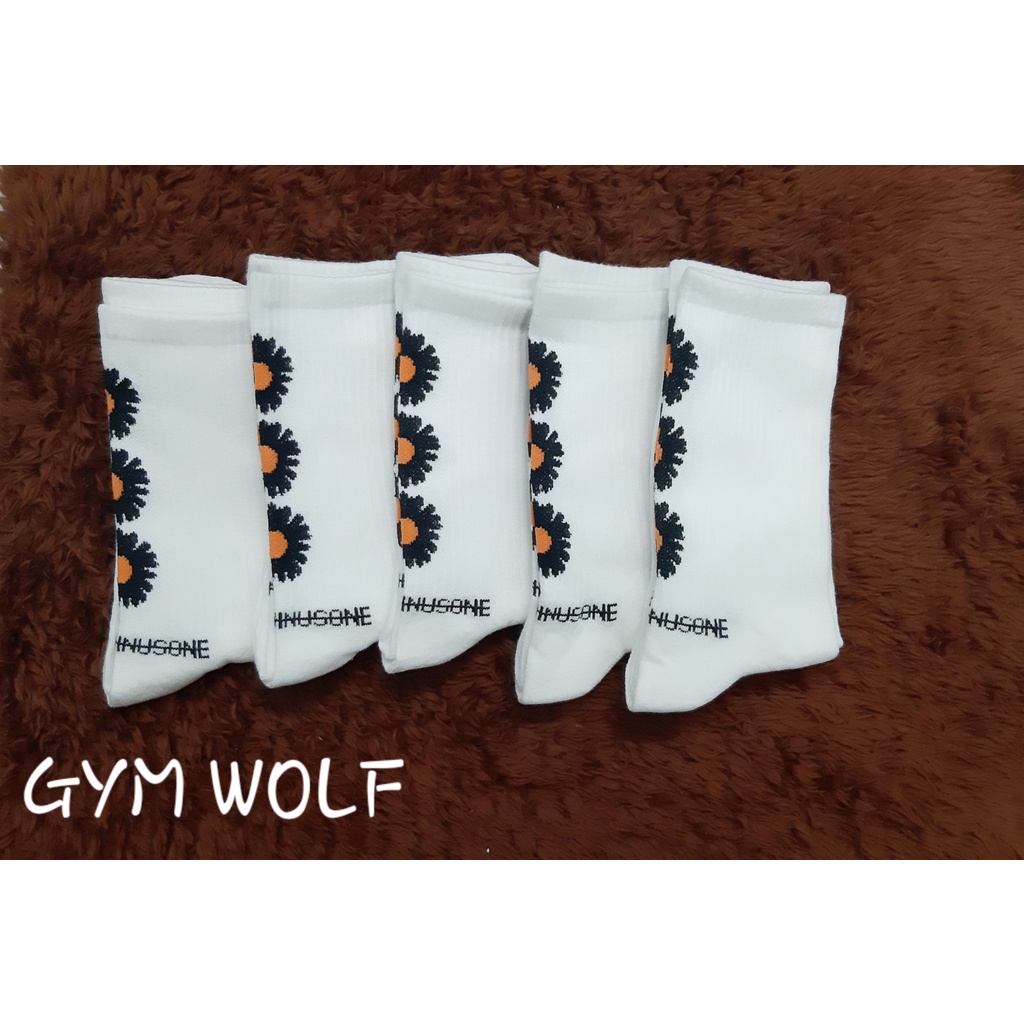 Vớ Hoa Cúc cao cổ Hàn Quốc Unisex  phong cách thể thao, đường phố.