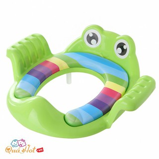 BỆ LÓT THU NHỎ BỒN CẦU HÌNH ẾCH CÓ TAY VỊN CHO BÉ, BỆ TOILET, KỆ BỒN CẦU VỆ SINH CHO BÉ shop huyên anh