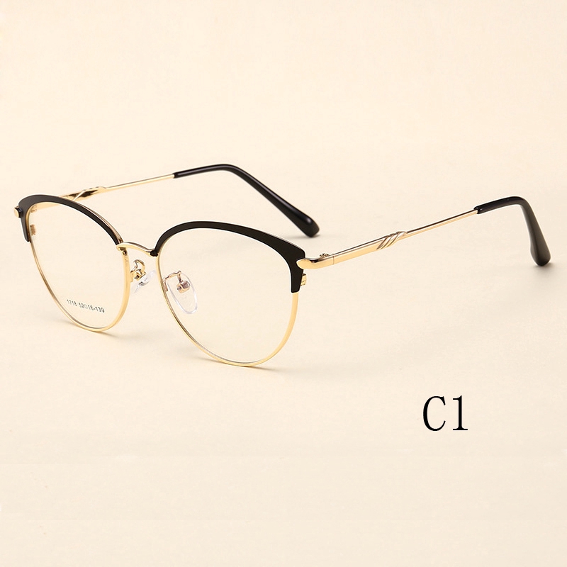 Kính mắt gọng kim loại kiểu dáng vintage thời trang cho nữ