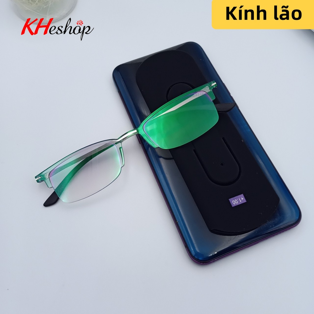 Kính viễn thị đọc báo siêu đẹp, kèm túi đựng tiện lợi có thể làm giá điện thoại mã Y8882