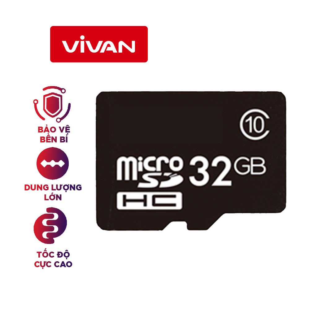 Thẻ Nhớ Micro SD VIVAN TF Card 16GB/ 32GB/ 64GB BẢO HÀNH 12 THÁNG 1 ĐỔI 1