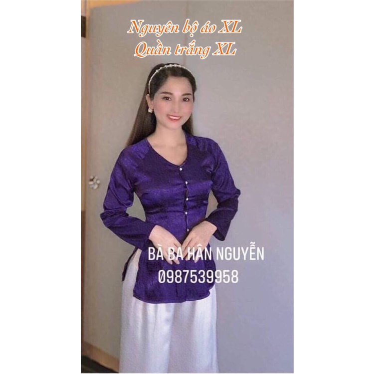 ÁO  BÀ BA  GẤM VÂN ĐÁ