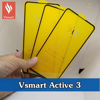 Kính cường lực Vsmart Active 3 Full màn hình, không bọt khí, hít hoàn toàn
