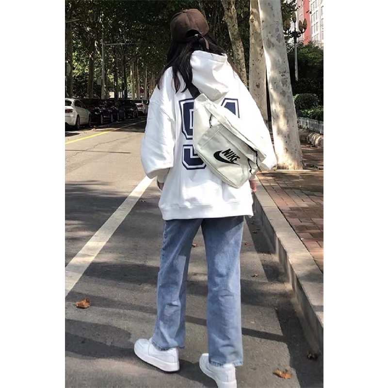 NRVP Áo Hoodie Nữ Tay Dài Dáng Rộng Thời Trang Phong Cách Hàn Quốc