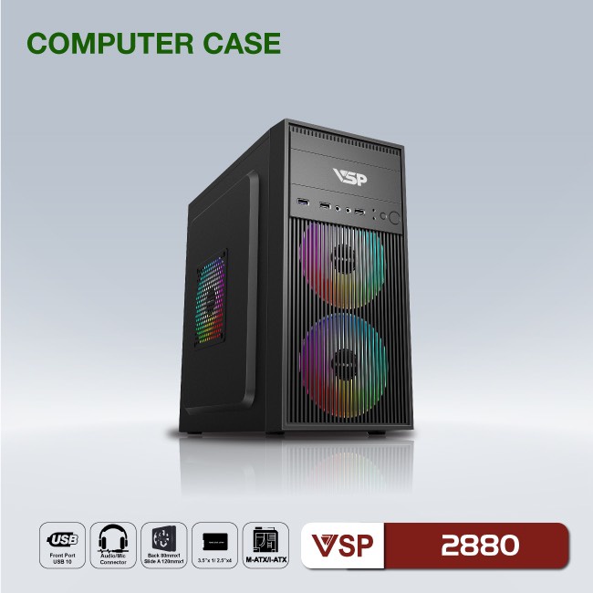 Case máy tính, vỏ máy tính nhỏ gọn dễ lắp đặt