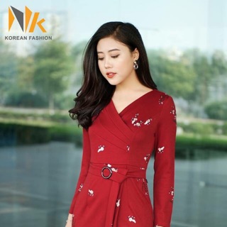 Freeship 99k tq_đầm len