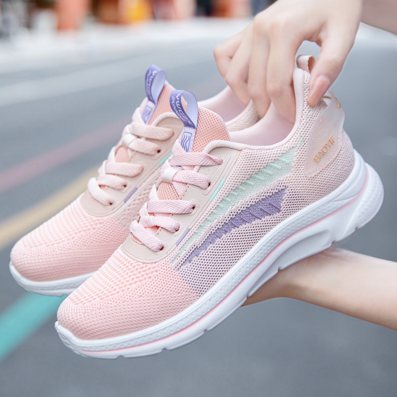 Giày Thể Thao Đế Mềm Siêu Nhẹ Thoáng Khí Thời Trang Xuân Thu 2022