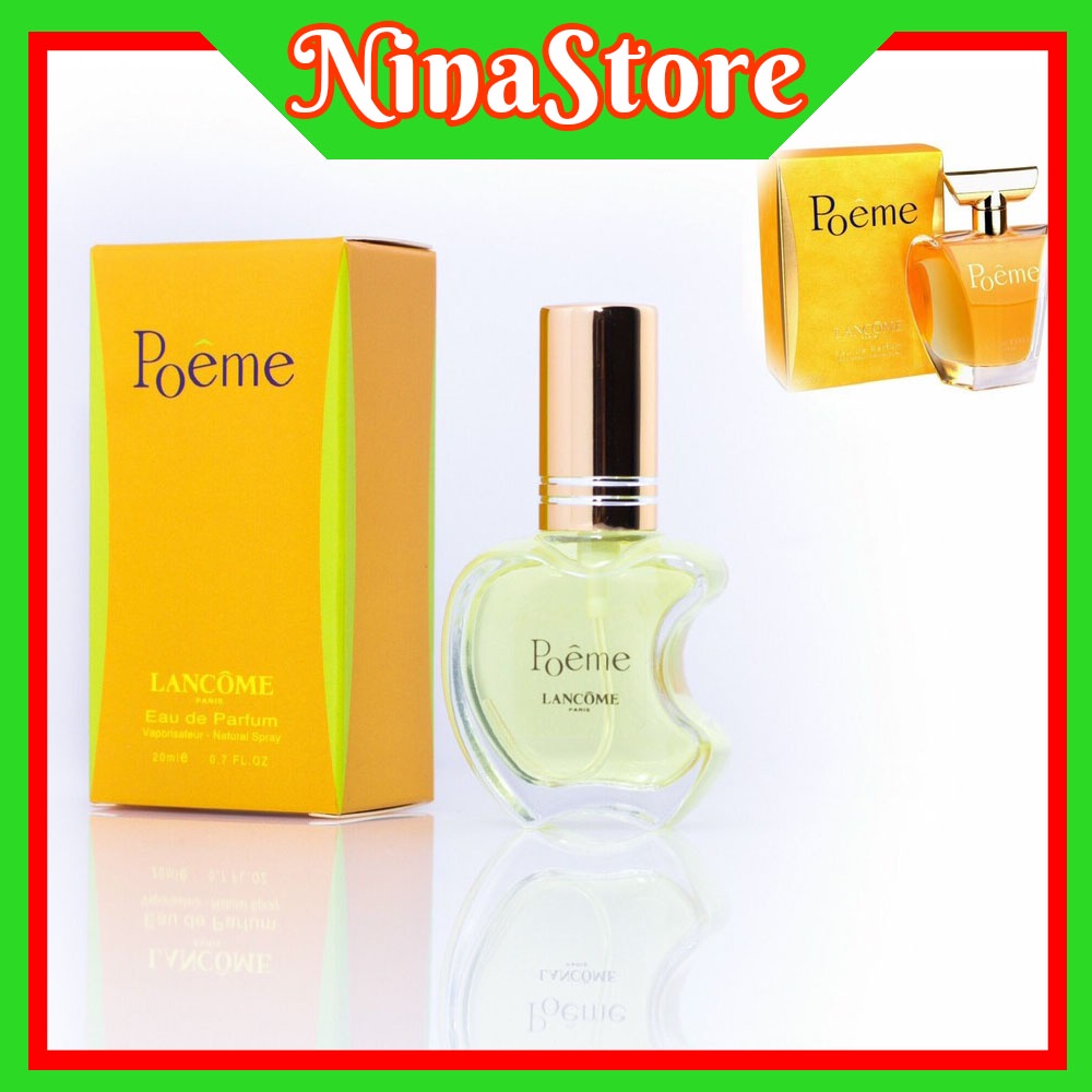 💘FREESHIP💘 Nước hoa nữ Lancome Poeme mini chiết chai 20ml dạng xịt mẫu táo- Mùi Lancôme Poeme EDP
