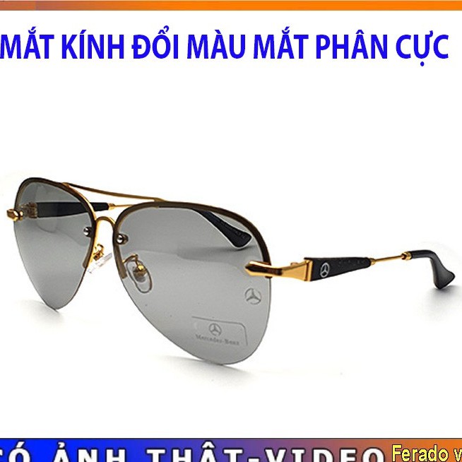 Mắt kính nam nữ đổi màu khi ra trời nắng chống UV phân cực