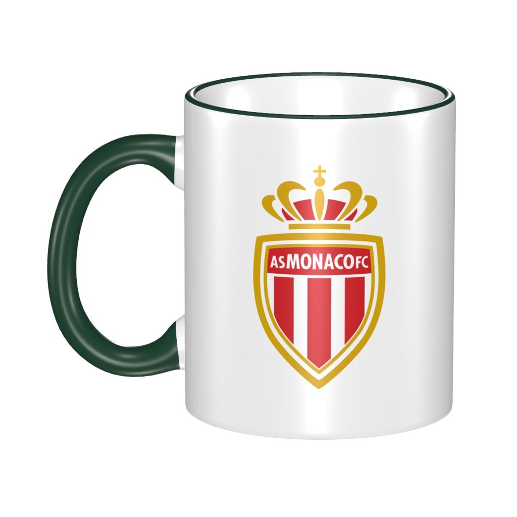 AS Monaco FC logo Cốc Cà Phê Sáng Tạo Cặp Đôi Cốc Gốm Đơn Giản Hợp Thời Trang Cốc Uống Gốm 330ml