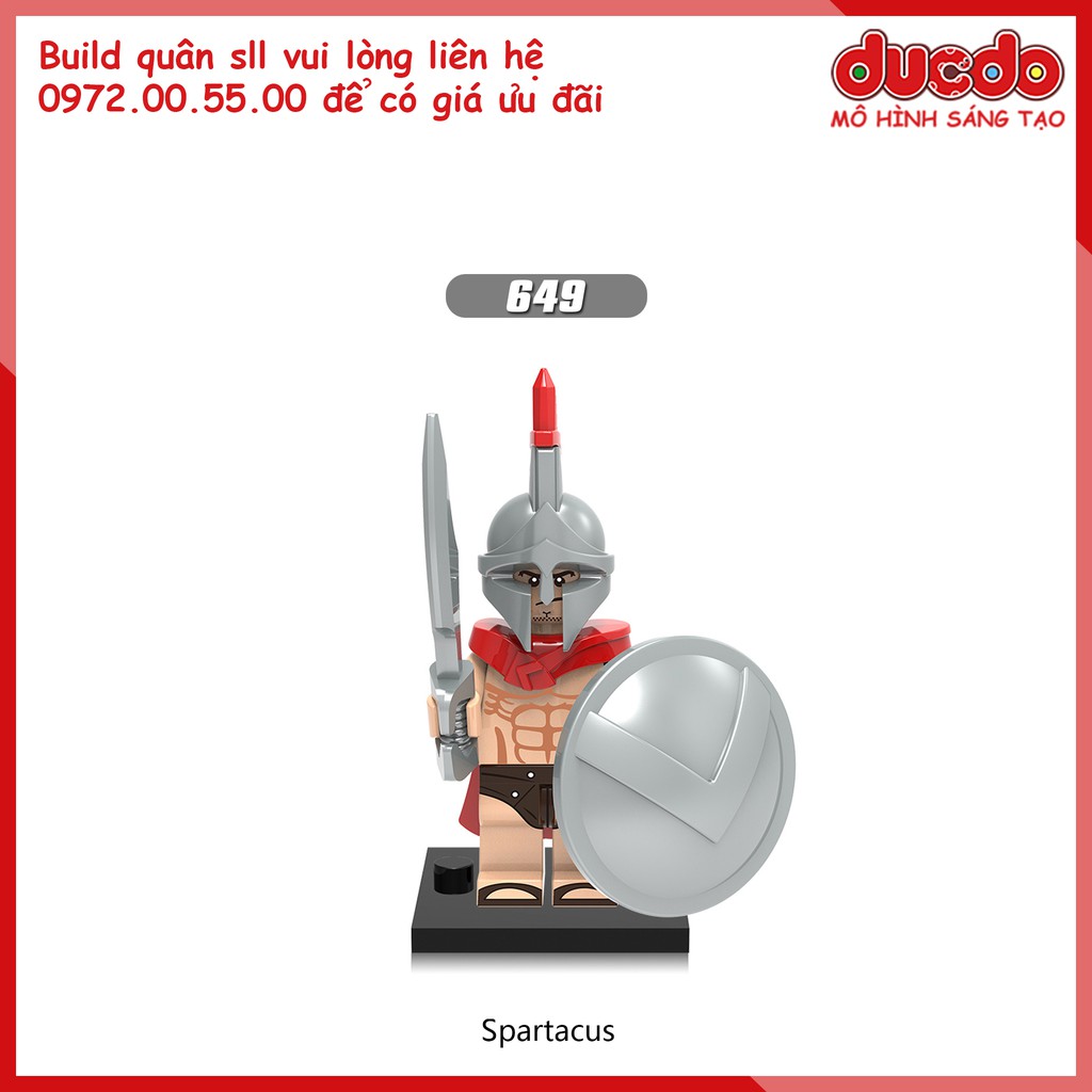 Minifigures lính Roma trung cổ, Hiệp sĩ - Nhận build quân số lượng lớn - Đồ chơi Lắp ghép Xếp hình XINH X0164 Mô hình