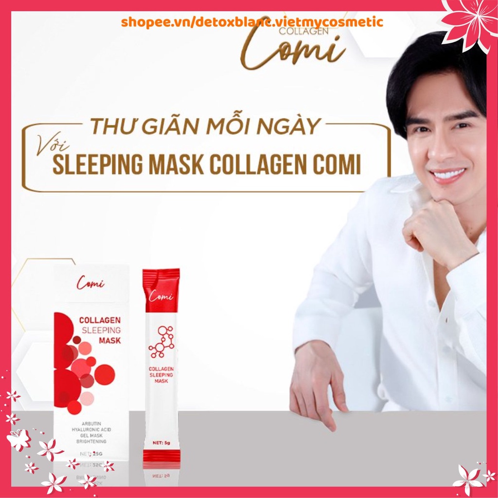 Mặt nạ ngủ cao cấp - Sleeping mask collagen Comi