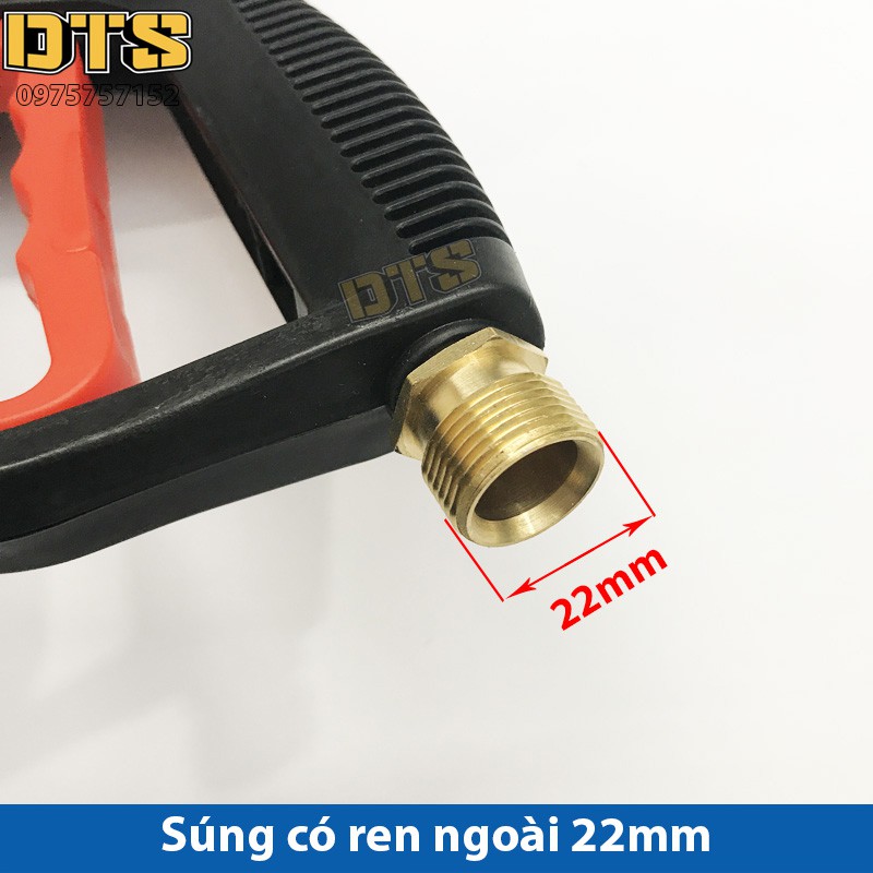 Súng xịt - súng rửa xe áp lực cao DTS1 Ren ngoài 22mm