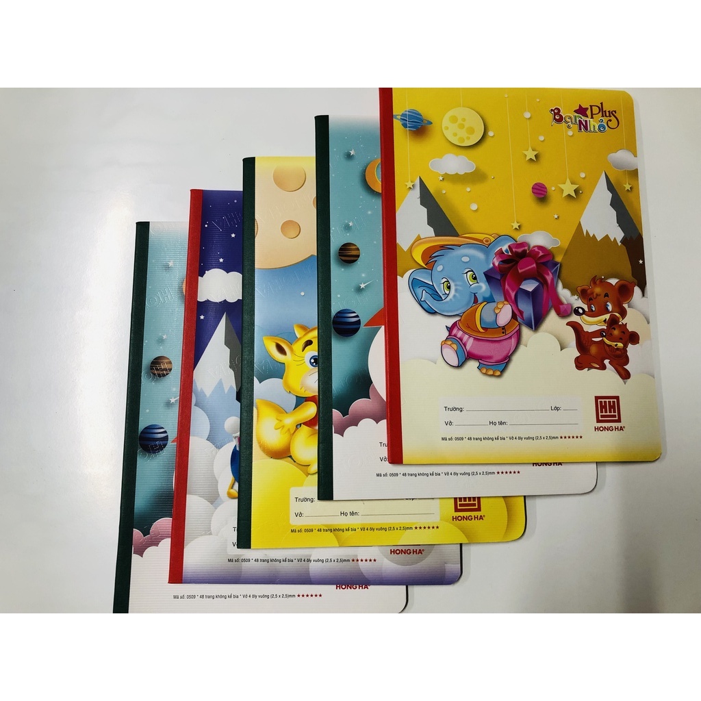 Vở ô Ly 48 trang Hồng Hà School Bạn Nhỏ 0509