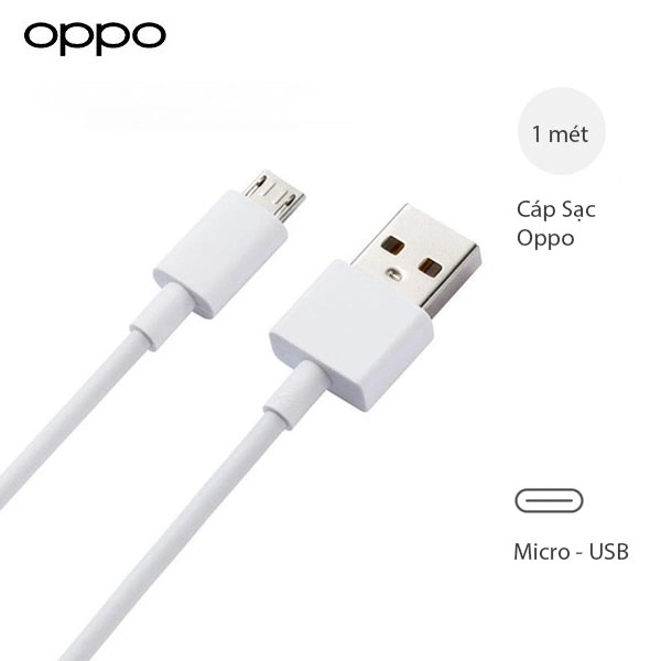 Cáp sạc nhanh Oppo 2A chân Micro