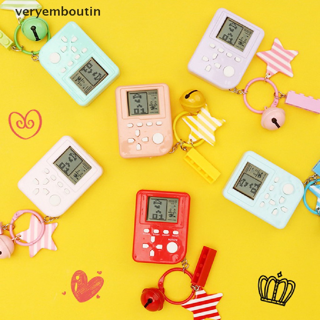 1 Máy Chơi Game Cầm Tay Mini Cổ Điển Hoài Niệm Kèm Móc Khóa