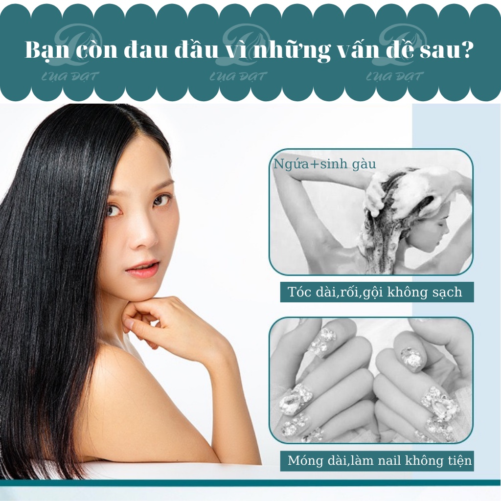 Lược Gội Đầu Đa Năng Giúp Massage Chăm Sóc Da Đầu Hiệu Quả Loại Sạch Gàu Giảm Rụng Tóc