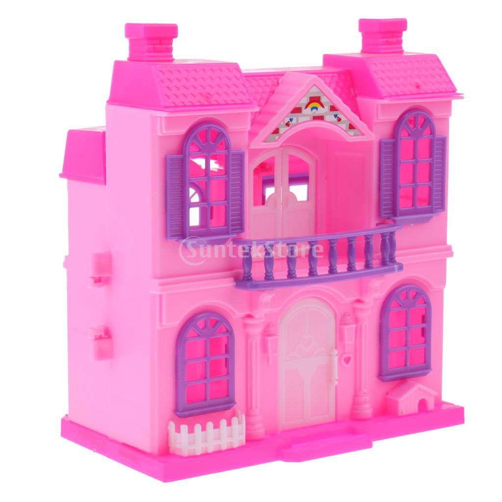 Ngôi nhà cổ tích bằng nhựa cho búp bê Barbie