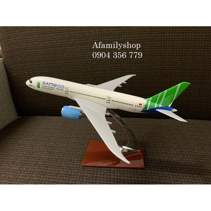 Mô hình máy bay tĩnh B787 Bamboo Airway 28cm