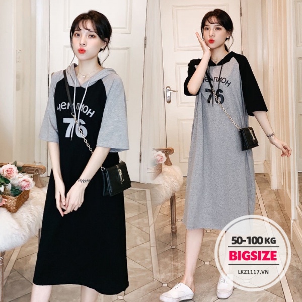 Đầm thun dáng dài ⚡️𝐁𝐈𝐆𝐒𝐈𝐙𝐄⚡️ Váy nữ Xuông tay ngắn cổ tròn mùa hè Phong cách Hàn Quốc Thời Trang cá tính xinh đẹp bigsizegiaree